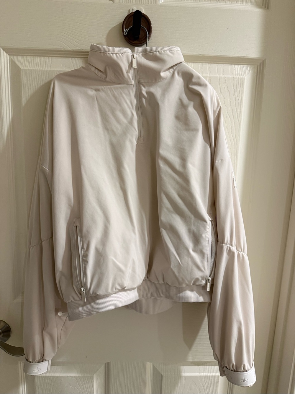 ALO Yoga Cream Creamy Half-Zip Pullover